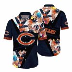 Electric Floral Charge Chicago Bears Hawaiian Shirt Mens