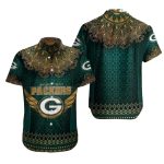 Elegant Green Bay Packers Mandala Pattern Tropical Hawaiian Shirt