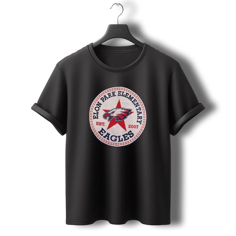 Elon Park Elementary Eagles Est 2007 Red Star Vintage T Shirt T Shirt 0 1