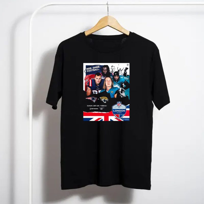 England Patriots Vs Jacksonville Jaguars London Games Wembley Stadium October 20 T Shirt T Shirt 1