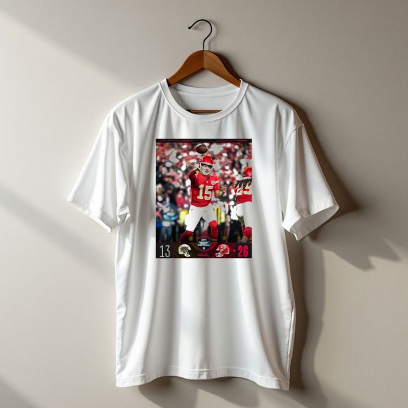 Espn Monday Night Football Final Kansas City Chiefs 26 New Orleans Saints 13 T Shirt T Shirt 1 1