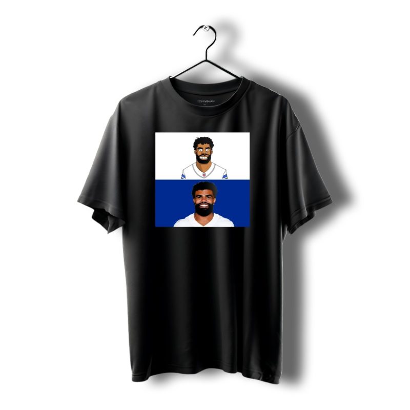 Ezekiel Elliott Dallas Cowboys Meets The Simpsons Crossover T Shirt 1 T Shirt 1 1