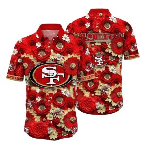 Faithful Blossoms San Francisco 49ers Hawaiian Shirt