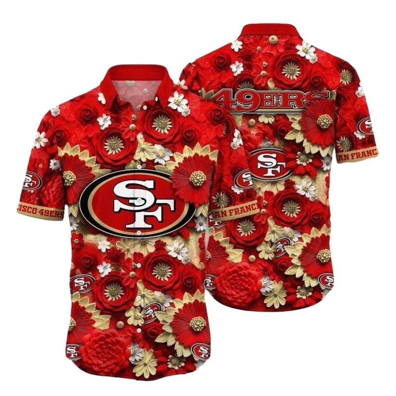 Faithful Blossoms San Francisco 49Ers Hawaiian Shirt 1