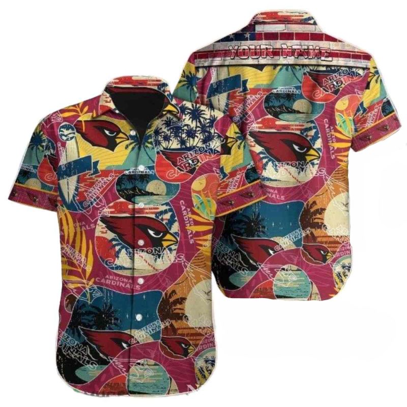 Festive Arizona Cardinals Team Spirit Personalized Hawaiian Shirt 1