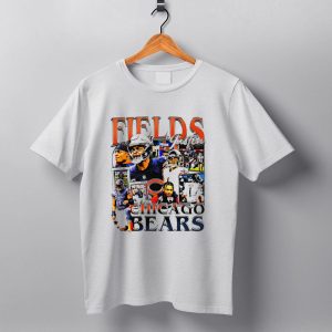 Fields Justin Chicago Bears Football T Shirt