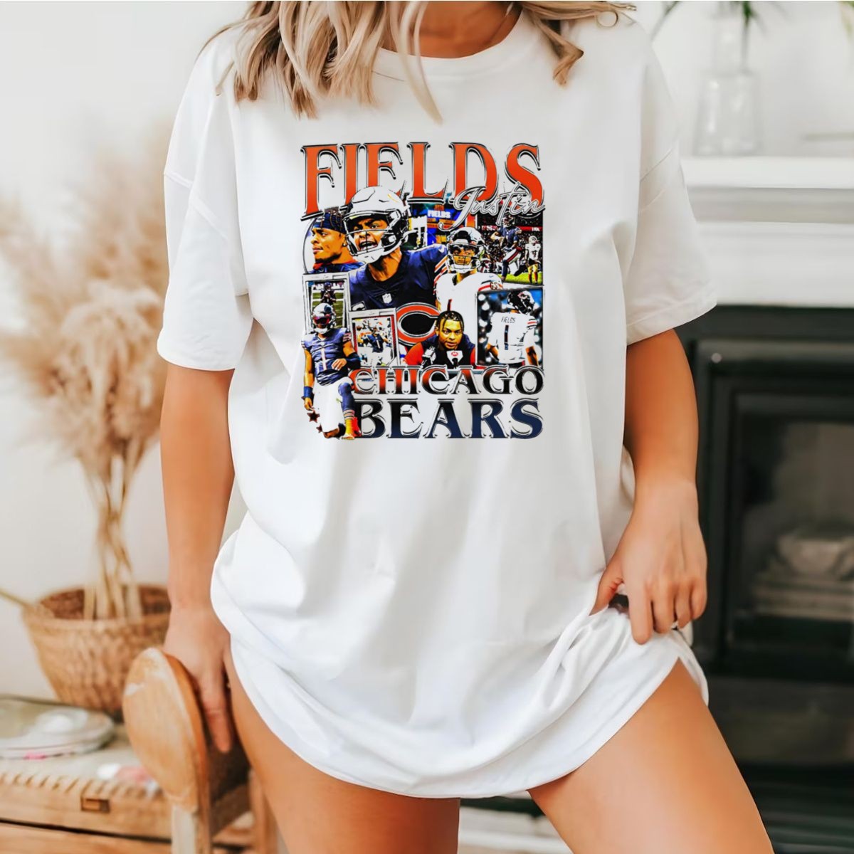 Fields-Justin-Chicago-Bears-Football-T-Shirt-1_t-shirt-3_4