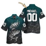 Personalized Fierce Philadelphia Eagles Catch Tropical Hawaiian Shirt