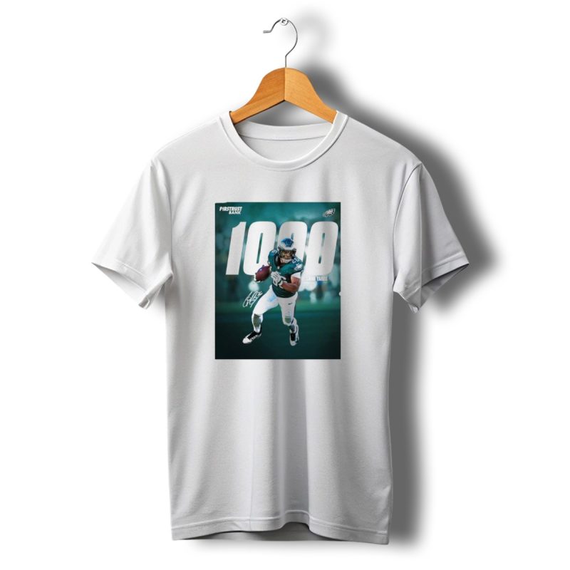 First Trust Bank Philadelphia Eagles 1000 Rushing Yards Signature T Shirt T Shirt 1 1