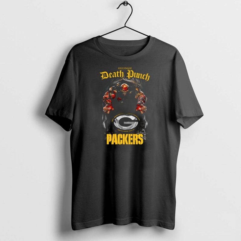 Five Finger Death Punch Green Bay Packers T Shirt 1 1 T Shirt 1 1 1