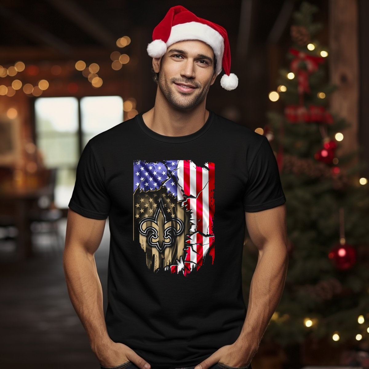 Flag-V2-New-Orleans-Saints-Usa-Flag-Fleur-De-Lis-T-Shirt-1_t-shirt-1_2