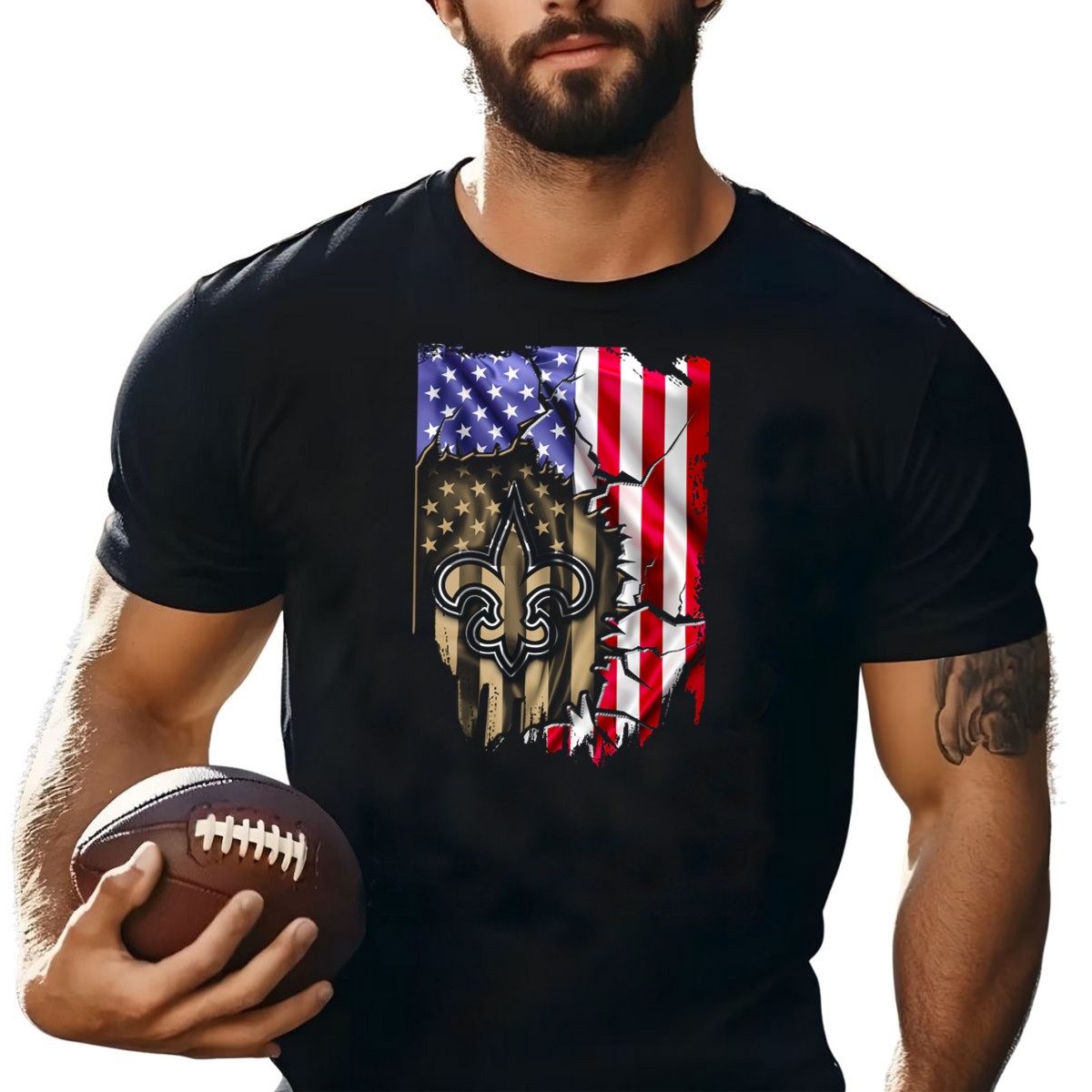 Flag-V2-New-Orleans-Saints-Usa-Flag-Fleur-De-Lis-T-Shirt-1_t-shirt-4_5