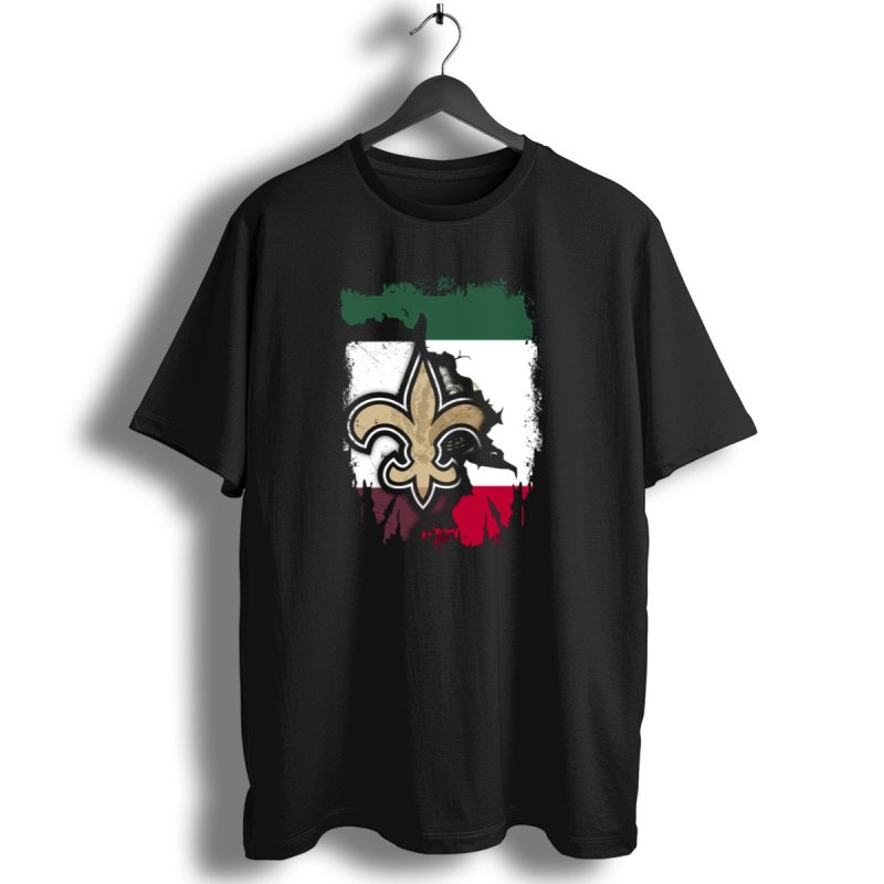 Fleur De Lis Mexico Flag Saints Unity T Shirt 1 T Shirt 1