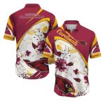Floral Arizona Cardinals Hawaiian Shirt With Elegant Design