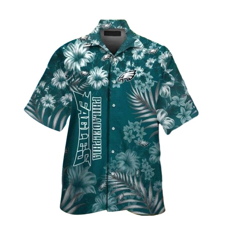 Floral Paradise Philadelphia Eagles Hawaiian Shirt 1