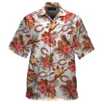 Floral Tropical Chicago Bears Aloha Shirt With Pineapple Theme