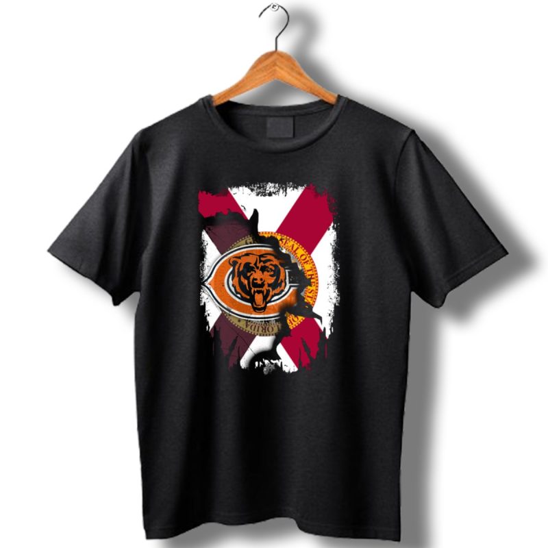 Florida-Flag-With-Chicago-Bears-Logo-Overlay-T-Shirt-1_T-Shirt-1 Florida Flag With Chicago Bears Logo Overlay T Shirt 1 T Shirt 1