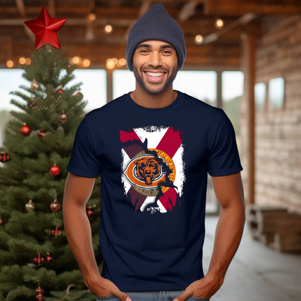 Florida-Flag-With-Chicago-Bears-Logo-Overlay-T-Shirt-1_t-shirt-3_4