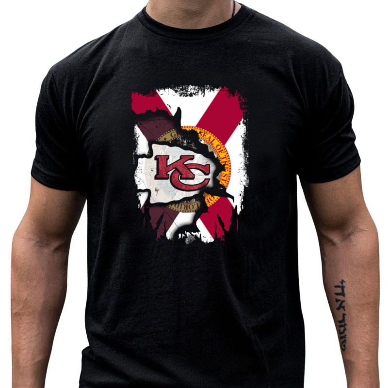 Florida State Flag With Kc Chiefs Logo Integration T Shirt T Shirt 1 1