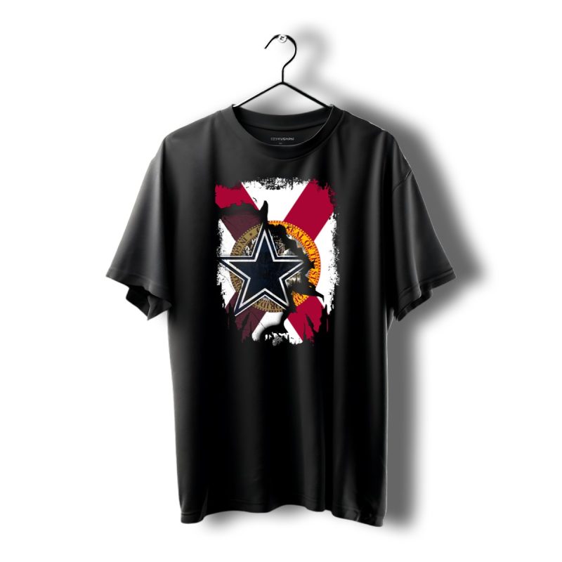 Florida State Seal And Lone Star Dallas Cowboys Fusion T Shirt 1 T Shirt 1 1