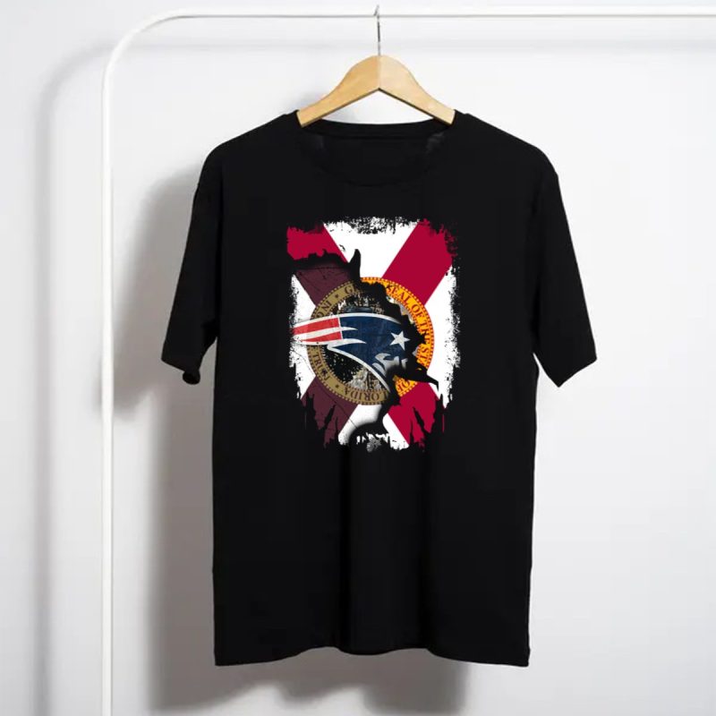 Florida State Seal And New England Patriots Logo Together T Shirt T Shirt 1