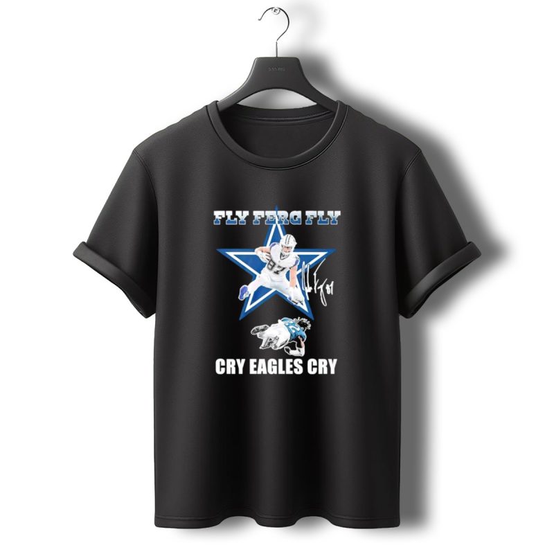 Fly Ferg Fly Cry Eagles Cry Star Player Football Rivalry T Shirt T Shirt 0 1