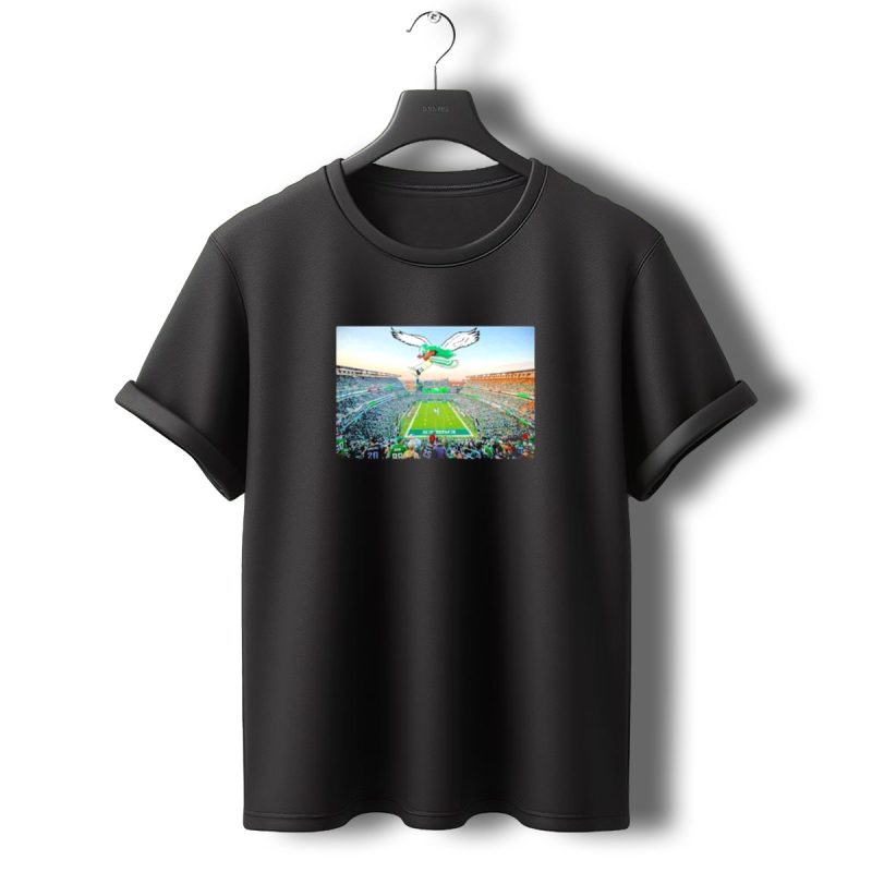 Fly Saquon Barkley Philadelphia Eagles Stadium Scene With Winged T Shirt T Shirt 0 1