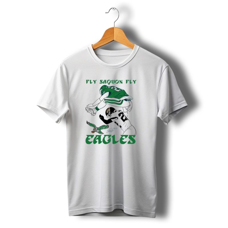 Fly Saquon Fly Eagles Reverse Hurdle Saquon Barkley Jarrian Jones T Shirt T Shirt 1 1