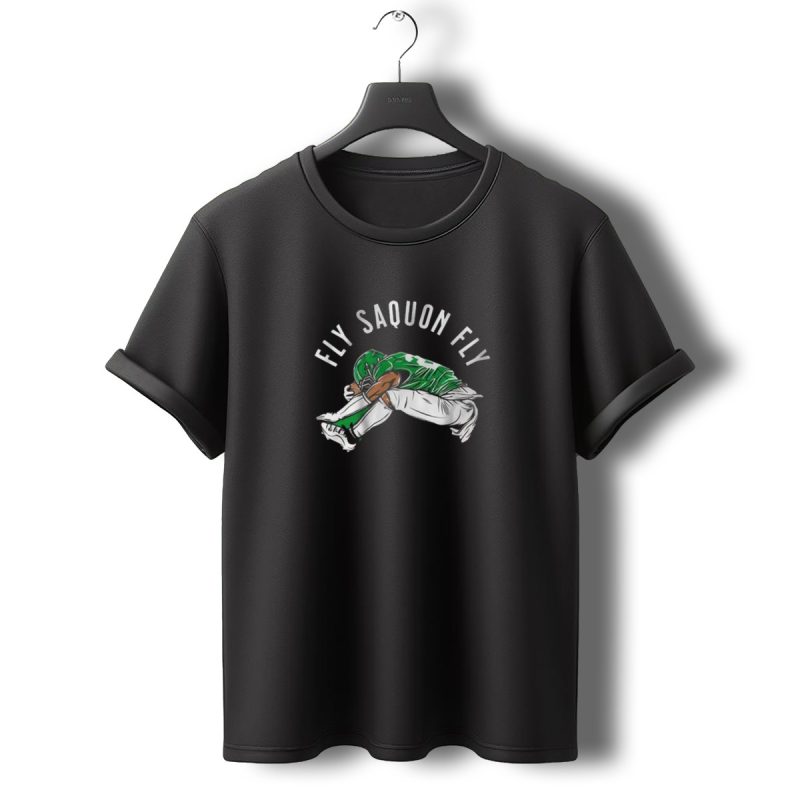 Fly Saquon Fly Philadelphia Eagles Win Washington Commanders T Shirt T Shirt 0 1
