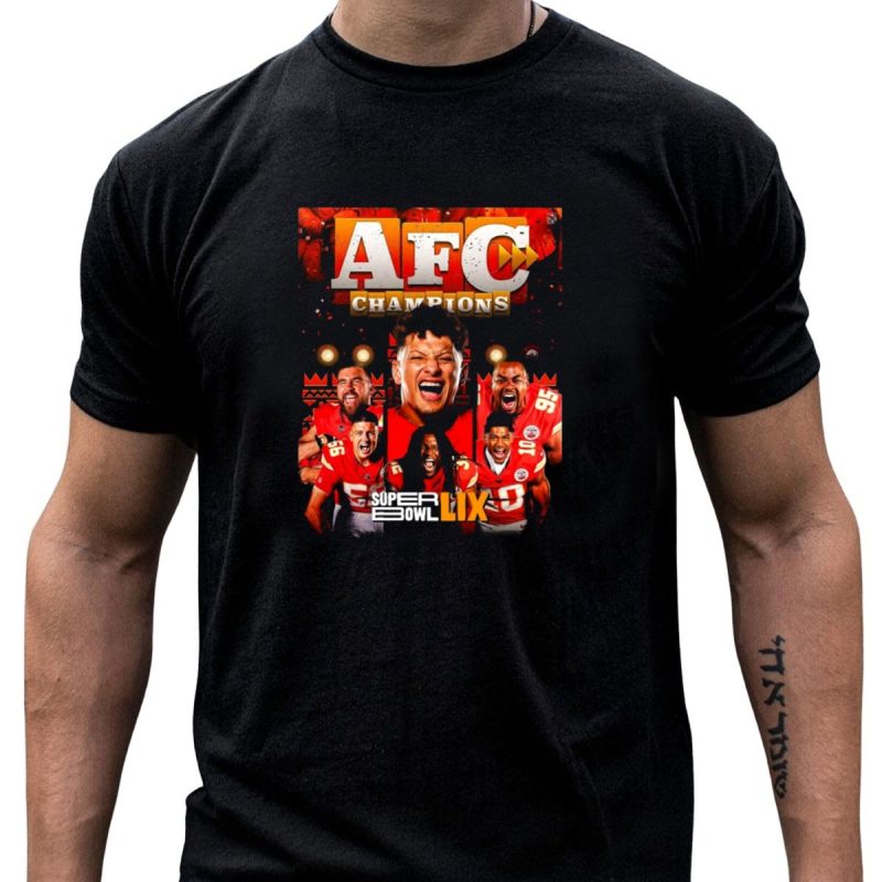 For The 5Th Time In The Last Six Years The Kansas City Chiefs Are Afc Champions Super Bowl Lix T Shirt T Shirt 1 1