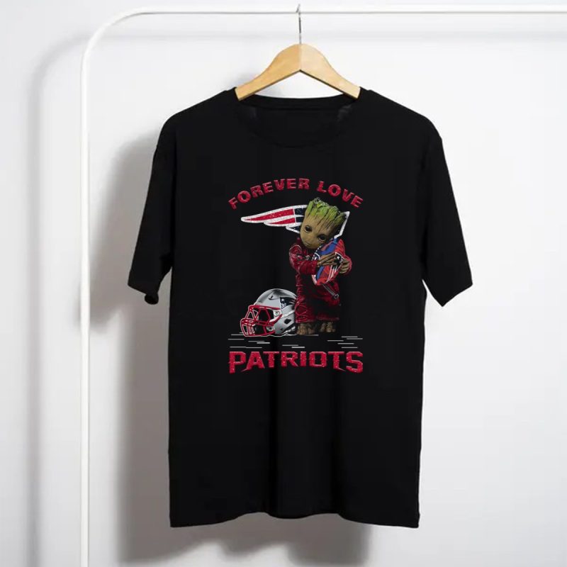 Forever Love Patriots Groot Football Fan T Shirt T Shirt 1