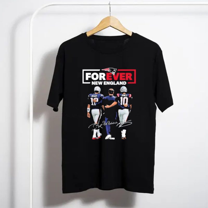Forever New England Brady Bill Belichick Jones Signature Patriots T Shirt T Shirt 1