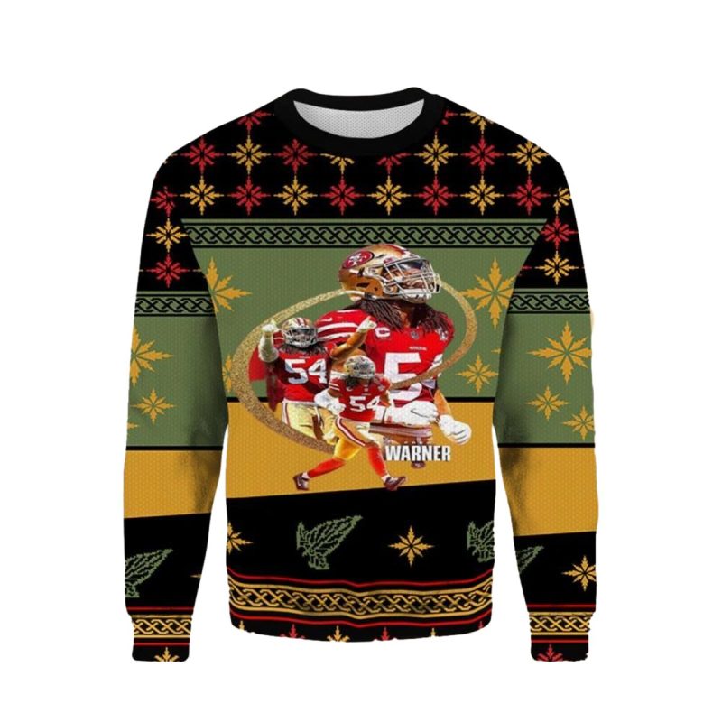 Fred Warner 54 Sf 49Ers Ugly Sweater 1