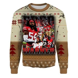 Fred Warner San Francisco Football Ugly Sweater
