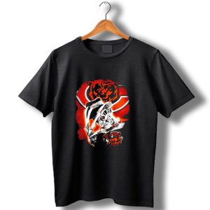 Freddy Krueger Chicago Bears Halloween Horror Crossover T Shirt