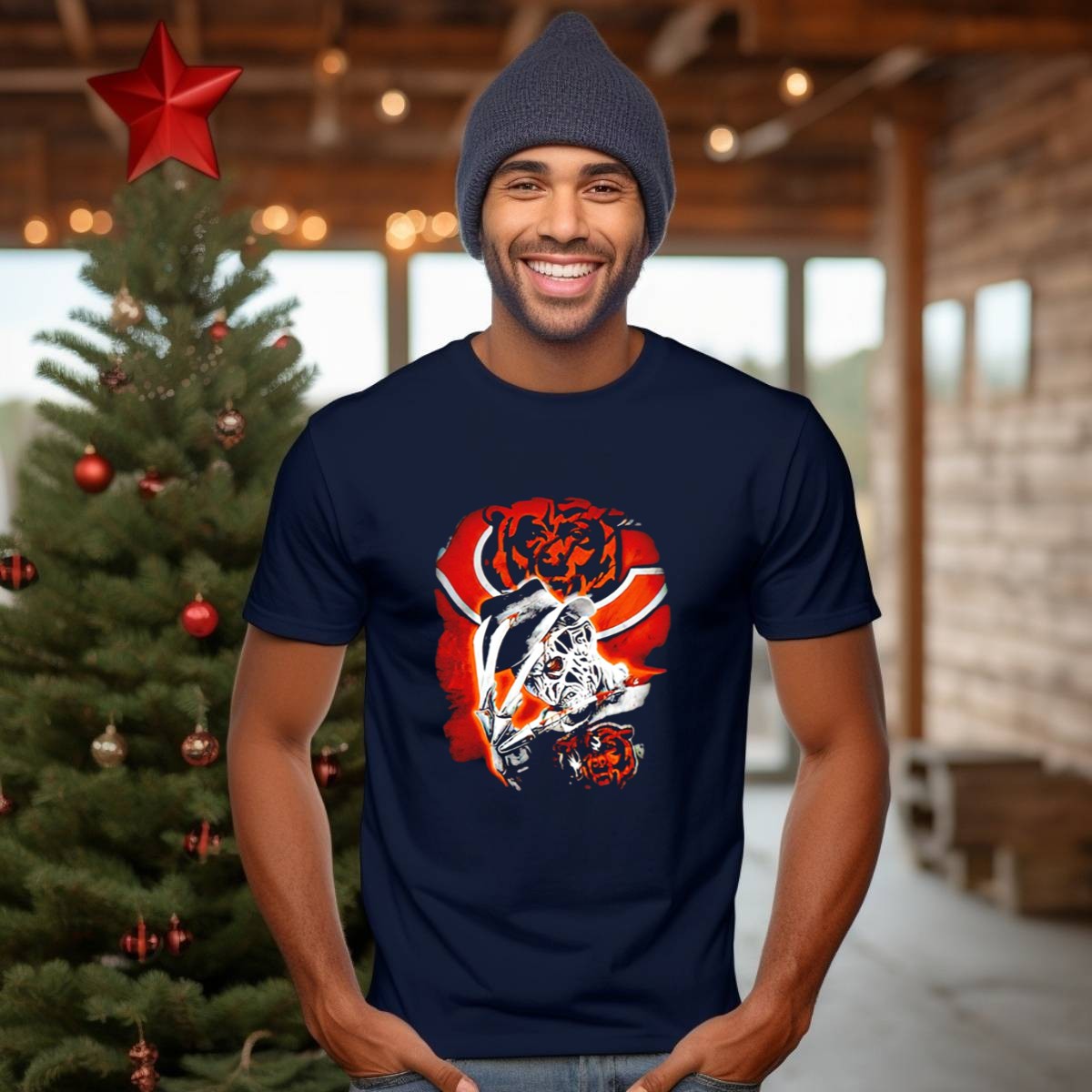 Freddy-Krueger-Chicago-Bears-Halloween-Horror-Crossover-T-Shirt-1_t-shirt-3_4