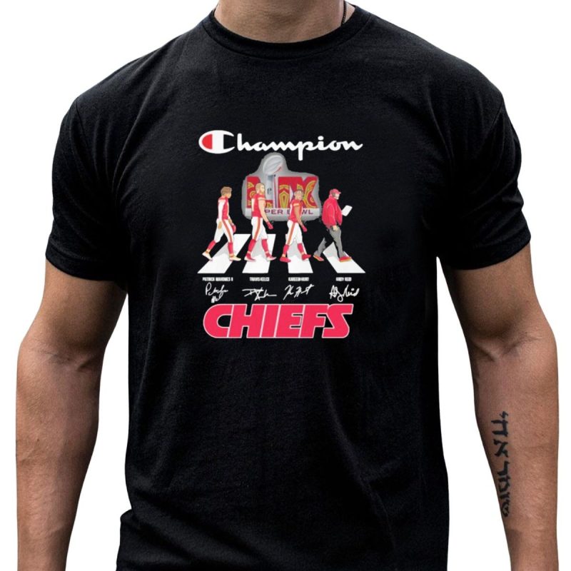 Funny Champion Kansas City Chiefs Abbey Road Super Bowl Lix T Shirt T Shirt 1 1