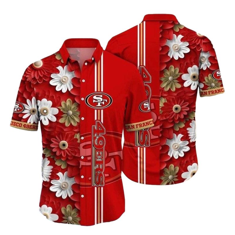 Gameday Flora Red Zone San Francisco 49Ers Hawaiian Shirt 1