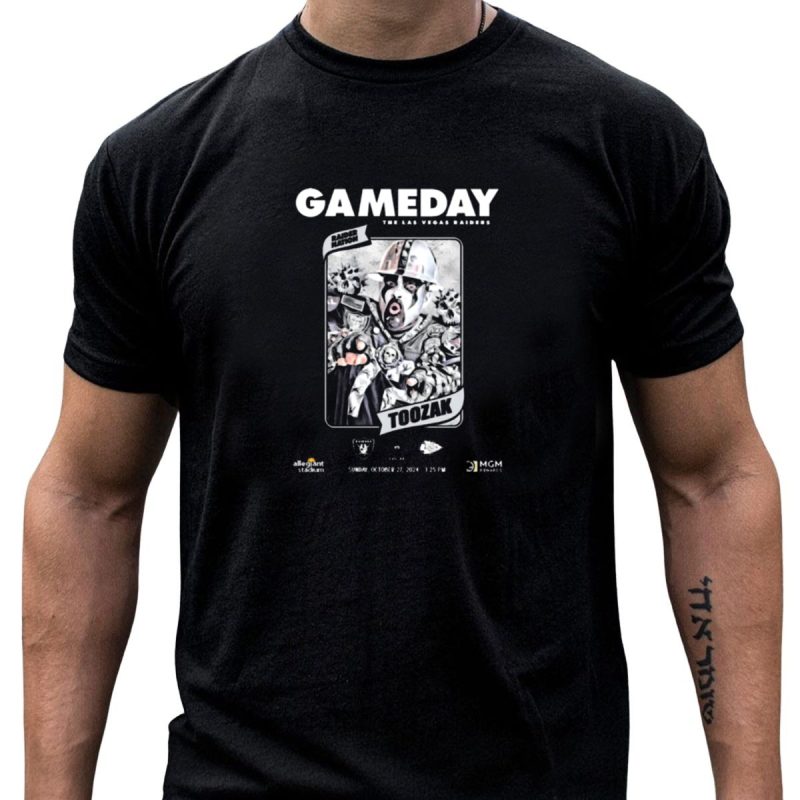 Gameday Raider Nation The Las Vegas Raiders Toozak Vs Chiefs October 27 2024 Allegiant Stadium 1 T Shirt 1 1