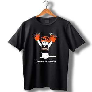 Gary Chicago Bears Cat Mascot Claws Up Bear Down T Shirt