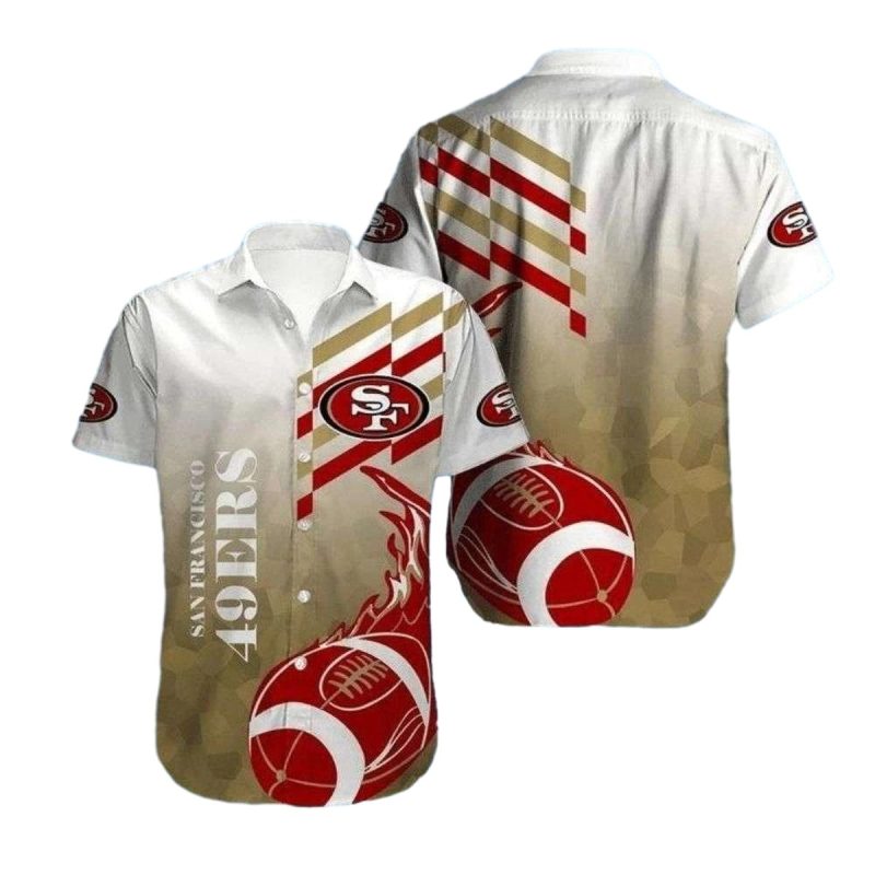 Geometric Game Day San Francisco 49Ers Hawaiian Shirt 1