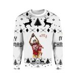 George Kittle 49ers White Ugly Sweater