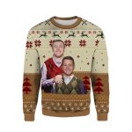 George Kittle And His Friend San Francisco 49ers Ugly Sweater