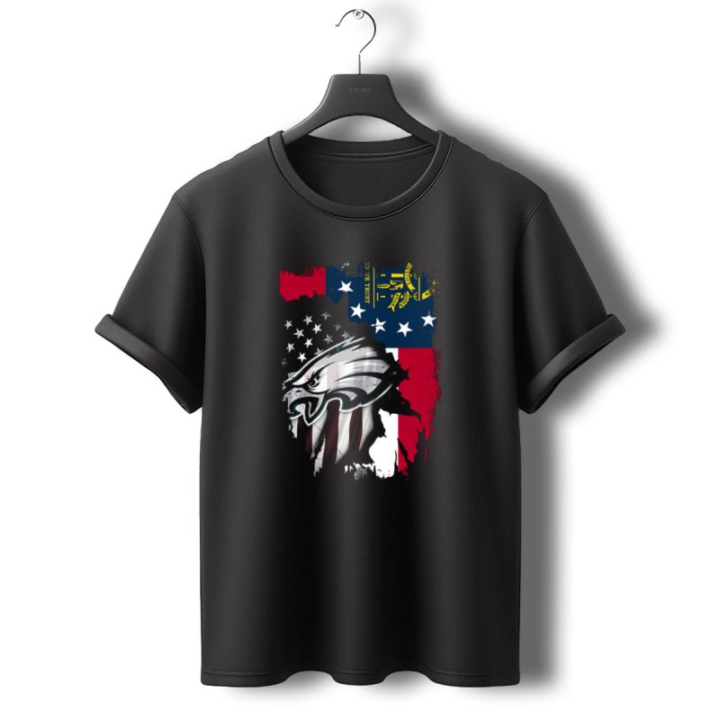 Georgia Flag With Eagles American Pride Together T Shirt T Shirt 0 1