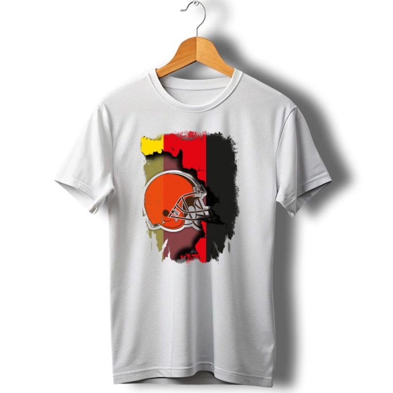 Germany Flag With Cleveland Browns Helmet T Shirt 1 T Shirt 1