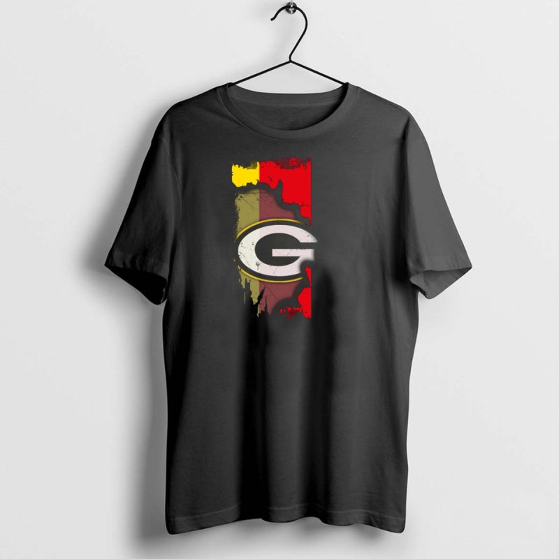 Germany And Packers United Flag Fusion T Shirt 1 1 T Shirt 1 1 1
