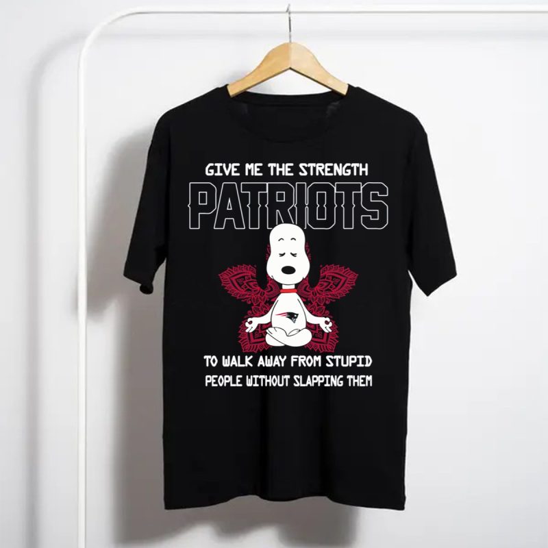 Give Me The Strength Patriots Snoopy To Walk Away From Stupid People T Shirt T Shirt 1