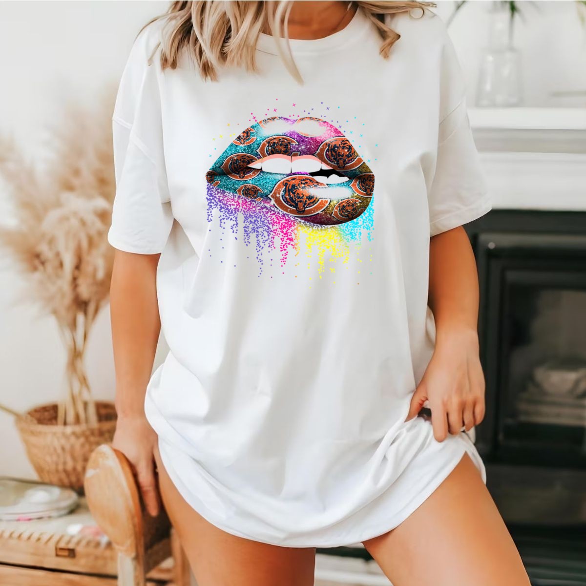 Glitter-Lips-Chicago-Bears-Logo-Multicolored-T-Shirt-1_t-shirt-3_4