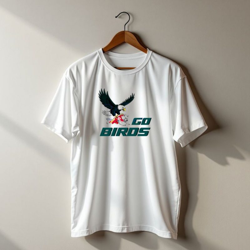 Go Birds Philadelphia Eagles Dominating Chiefs Super Bowl Lix T Shirt T Shirt 1 1