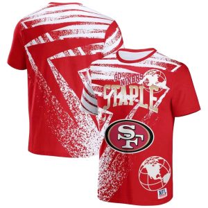 Go Nininers Staple Red San Francisco 49ers AOP T-Shirt